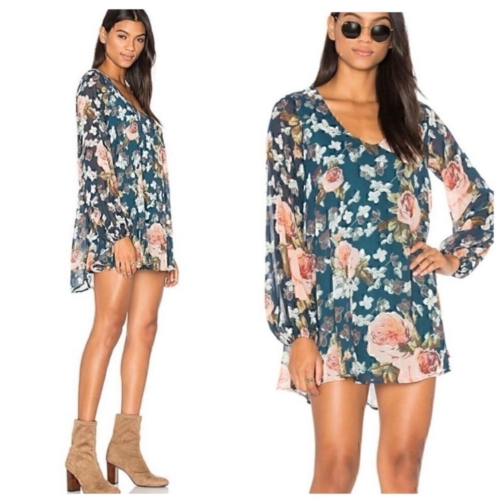 Show Me Your Mumu Small Donna Michelle Tunic Fall in Love Floral